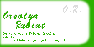orsolya rubint business card